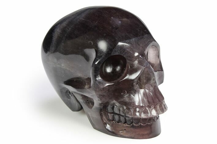 Realistic Banded Fluorite Skull #382269